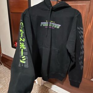 Primitive Black Hoodie with Vibrant Accents